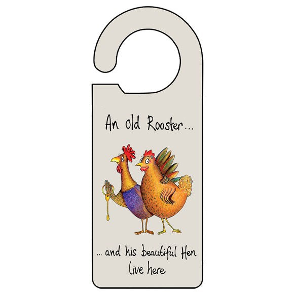 Old Rooster Door Hanger