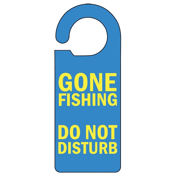 Gone Fishing Door Hanger