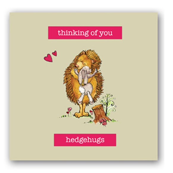 Hedgehugs Embellishment Card