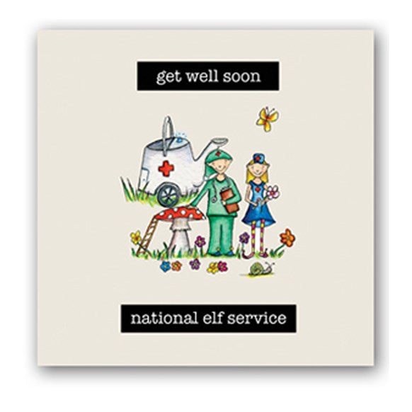 National Elf Service Embellishment Card