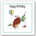 occasions,card,greeting,cards,happy,birthday,hedge,hog,party,friend,gift,colourful,glitter,UK,funny