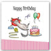 greeting,card,cards,occasions,happy,birthday,cat,cake,party,friend,gift,home,glitter,colourful,UK