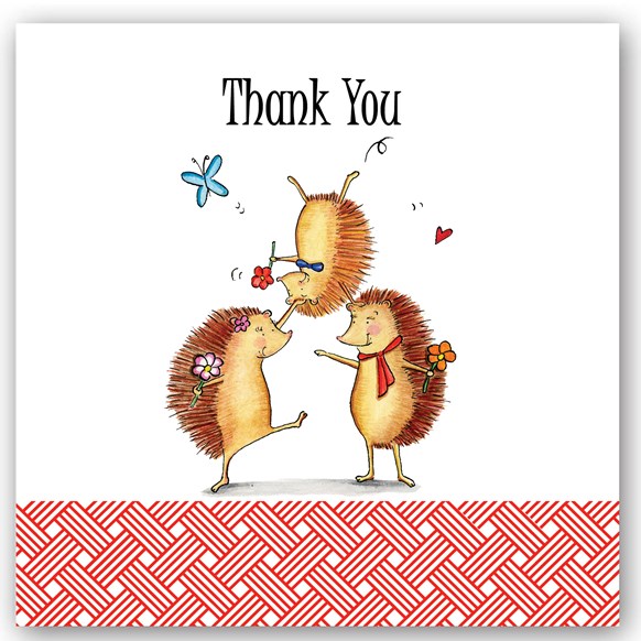 Thank You HedgeHogs Occasions Card