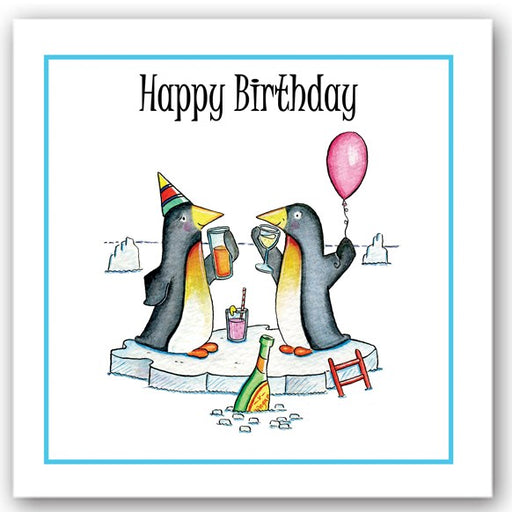 occasions,card,cards,penguin,penguins,ice,friend,party,colourful,glitter,greetings,UK,England,gift