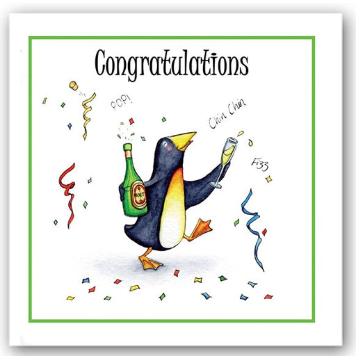 greeting,card,cards,occasions,congratulations,penguin,penguins,party,friend,gift,colourful,glitter