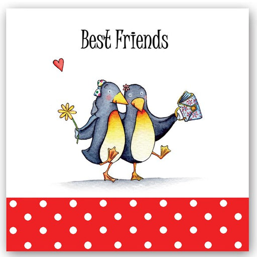 greeting,card,cards,occasions,best,friend,penguin,penguins,friendship,colour,glitter,gift,notes,UK