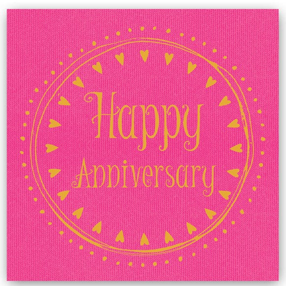 Happy Anniversary Foiling Card