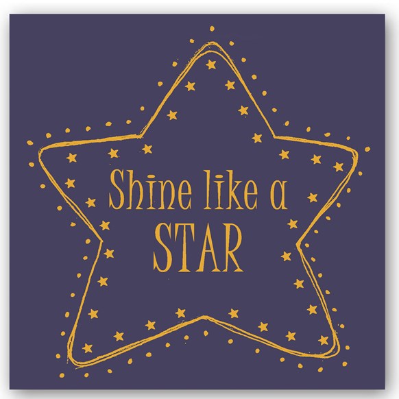 Shine Like a Star Foiling Card