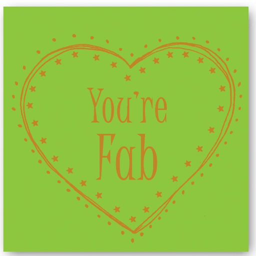 you're,fab,card,fizz,foiling,occasions,gift,happy,note,glitter,party,friends,home,UK,England