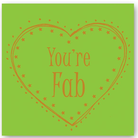 you're,fab,card,fizz,foiling,occasions,gift,happy,note,glitter,party,friends,home,UK,England