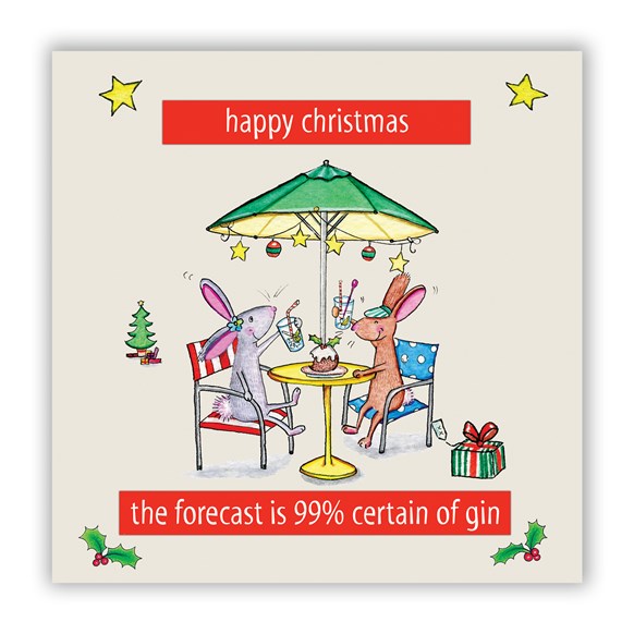 99% Gin Christmas Greeting Card